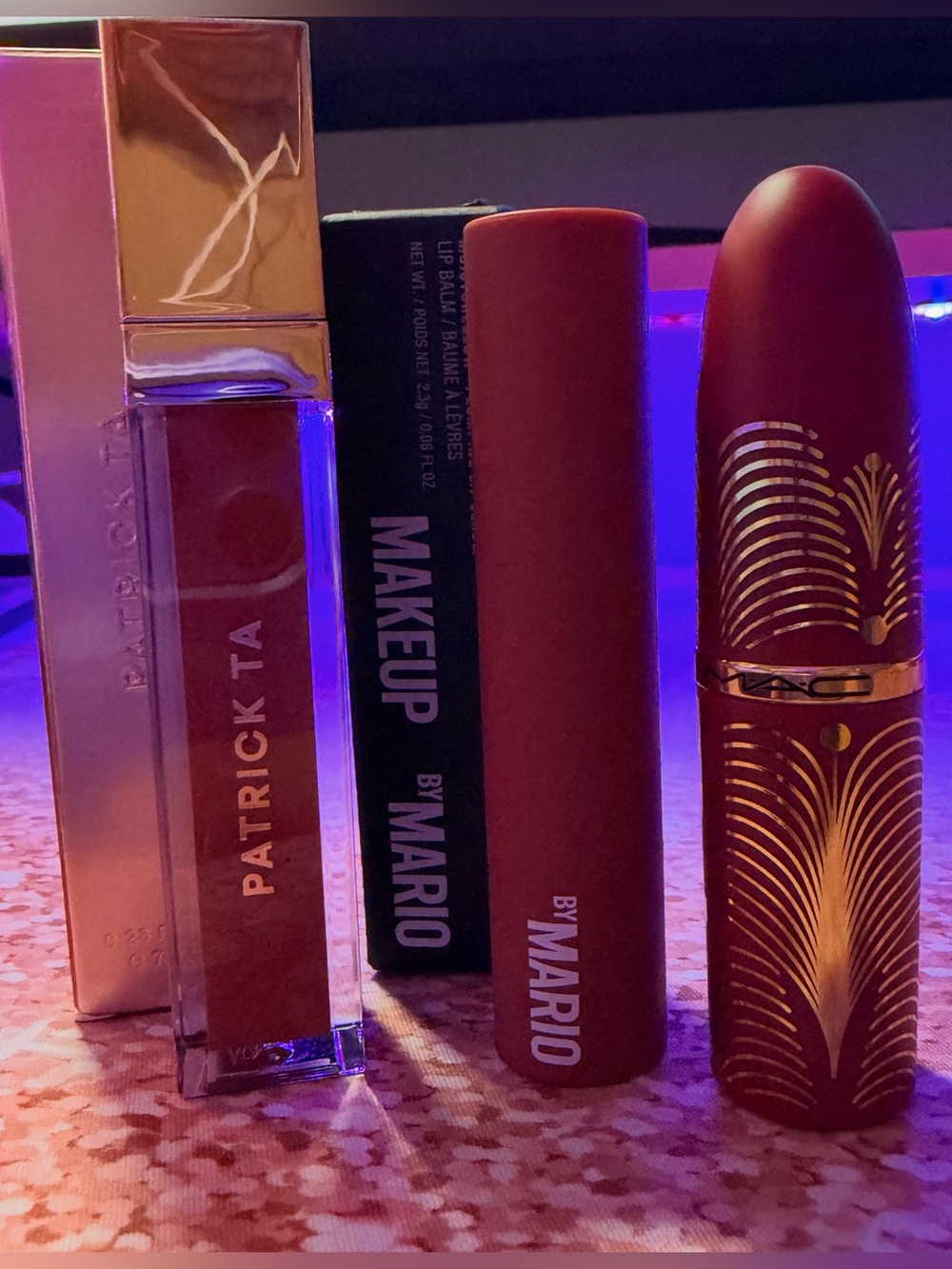 Luxury 3-Piece Lip Bundle – Patrick Ta, MAC & Makeup by Mario